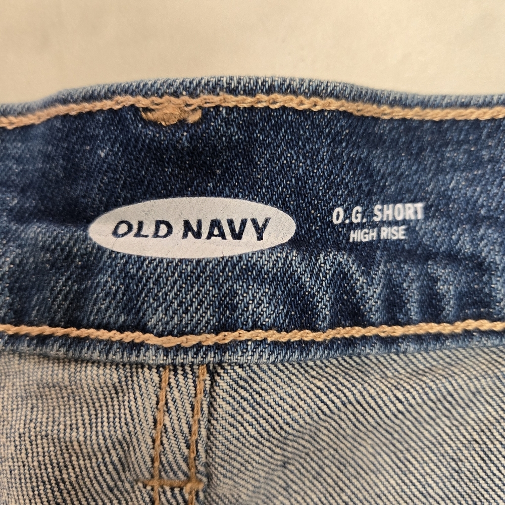 Old Navy Destressed High Rise Jean NWT Shorts Plus Size 20 - Picture 6 of 7